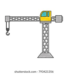 crane construction tower icon