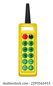 crane control panel. vector illustration