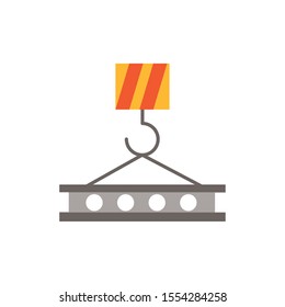 crane design, Construction work repair reconstruction industry build and project theme Vector illustration