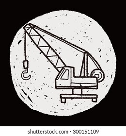 Crane Doodle Stock Vector (Royalty Free) 300151109 | Shutterstock