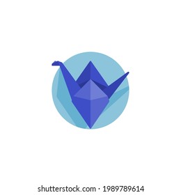 Icono plano de grúa aislado en fondo blanco 