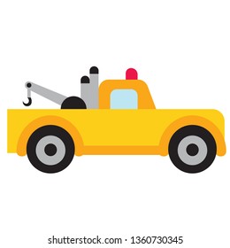 Crane flat illustration on white
