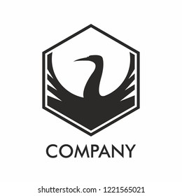 Crane Flat Logo company brand business minimal