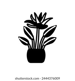 Crane Flower icon in vector. Logotype