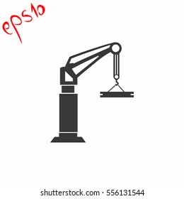 Crane grey icon.