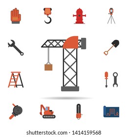 crane, harbor icon. Universal set of construction for website design and development, app development