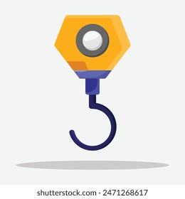 Crane hock icon. Subtable to place on industry, construction, etc.