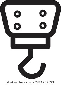 Crane Hock Industry Outline Icon