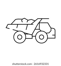 crane hook construction vehicle line icon vector. crane hook construction vehicle sign. isolated contour symbol black illustration