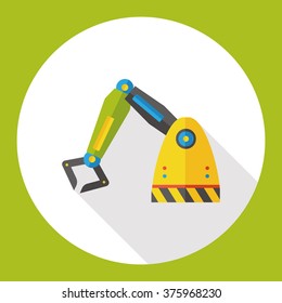 crane hook flat icon