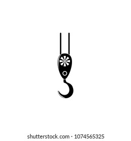crane hook icon. Element of construction tools illustration. Premium quality graphic design icon. Signs and symbols collection icon for websites, web design, mobile app on white background