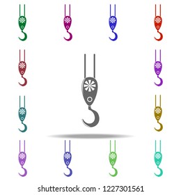 crane hook icon. Elements of Construction tools in multi color style icons. Simple icon for websites, web design, mobile app, info graphics