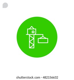  crane hook icon Flat.