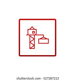  crane hook icon Flat.