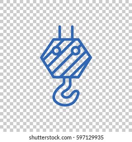  crane hook icon Flat.