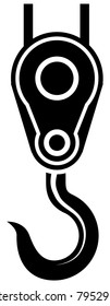Crane Hook Icon Illustration