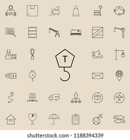 Crane hook icon. logistics icons universal set for web and mobile