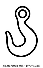 crane hook icon on a white background