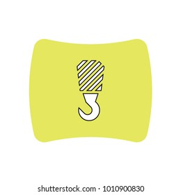 crane hook  icon sign