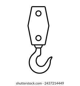 Crane hook icon symbol design
