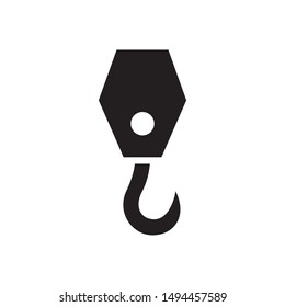 Crane, hook icon in trendy flat style design. Vector graphic illustration. Suitable for website design, logo, app, and ui. EPS 10.