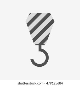  Crane hook icon vector