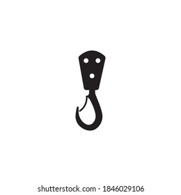 Crane hook icon vector design illustration template