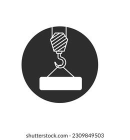 crane hook icon vector element design template web