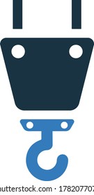 Crane hook icon / vector graphics