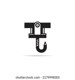 crane hook icon vector illustration