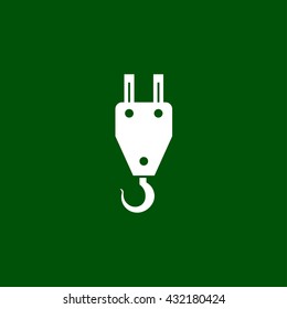 crane hook icon. crane hook vector illustration