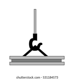 Crane Hook Icon Vector Illustration