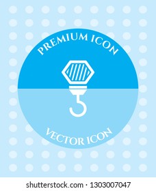 Crane Hook Icon for Web. Application, Software & Graphic Design.