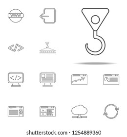 crane hook icon. web icons universal set for web and mobile