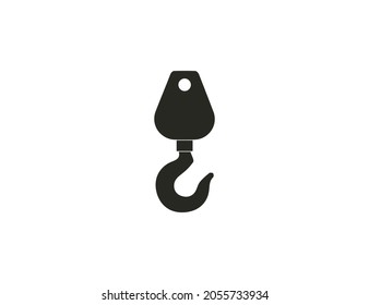 Crane, hook, industrial, lift icon. Vector illustration.