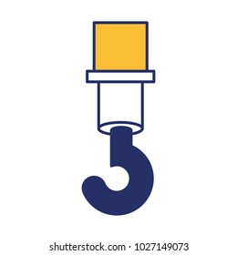 crane hook isolated icon
