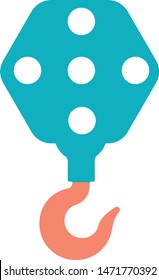 Crane and hook logo design template vector illustration