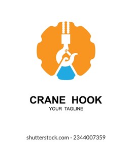 crane hook logo illustration design. company logo inspiration