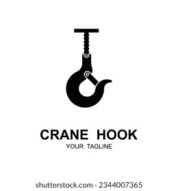 crane hook logo illustration design. company logo inspiration