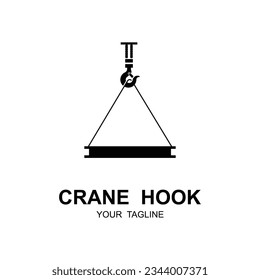 crane hook logo illustration design. company logo inspiration