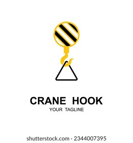 crane hook logo illustration design. company logo inspiration