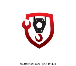 Crane Hook Logo Template Design Vector Stock Vector (Royalty Free ...