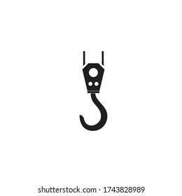 Crane hook logo vector template illustration