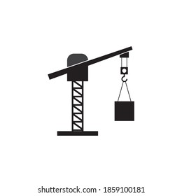 Crane hook logo vector template