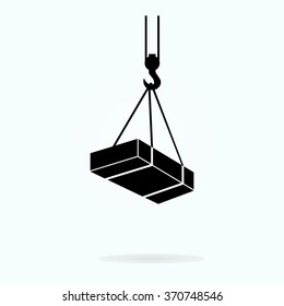 crane hook, pictograph of crane hook, industrial hook, cargo lifting