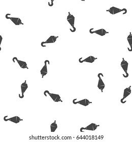 Crane hook seamless pattern. Vector illustration for backgrounds