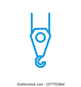 Crane hook sign icon - vector