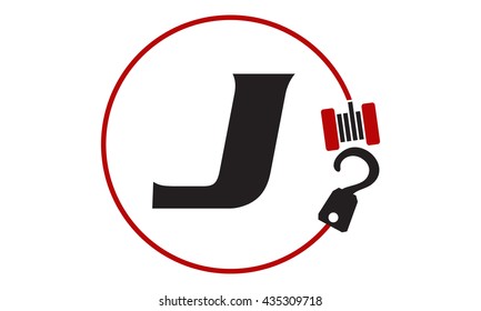 Crane Hook Towing Letter J