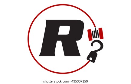 Crane Hook Towing Letter R
