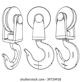 Crane Hook Vector 01
